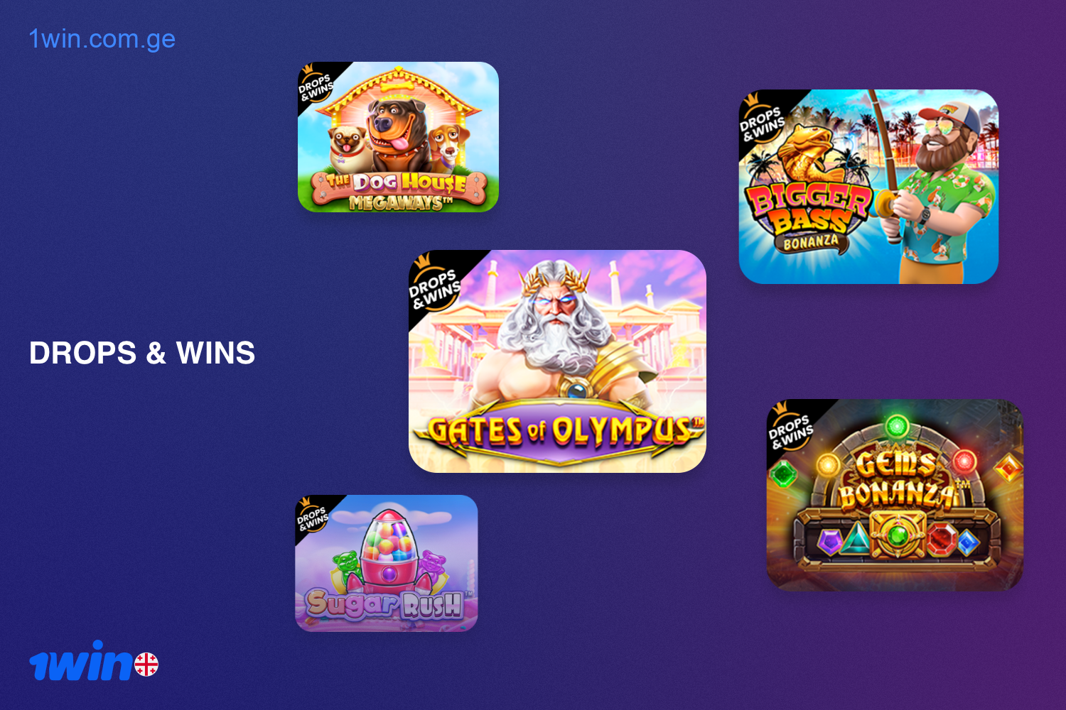 At 1win Georgia casino, users can play Drops & Wins games